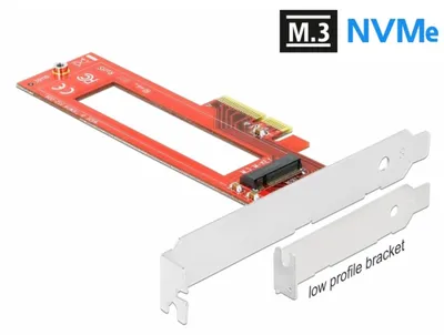 Zdjęcie produktu dla DeLOCK 90401, PCIe, M.3, PCI 3.0, Czerwony