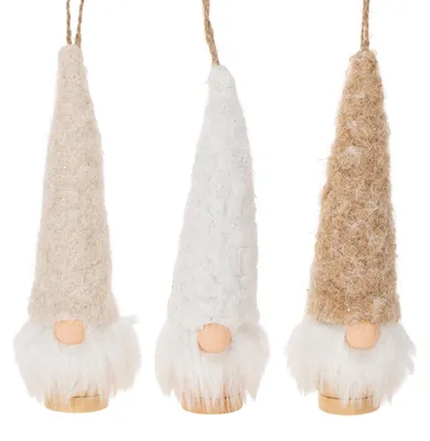 Produktbild von Dekorative Wichtelfiguren zum Aufhängen für Weihnachtsdekoration, 6 Stück