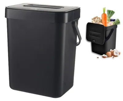 Immagine prodotto di Omgoods - Contenitore per rifiuti organici biologici con coperchio, ideale per la cucina