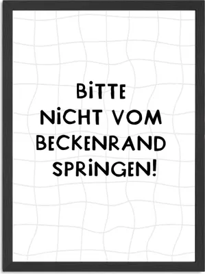 Produktbild von Poster Bilder Badezimmer Wand-Deko Bad WC lustige Sprüche Digitaldruck MoonWorks®