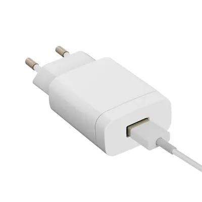 Immagine prodotto di Caricatore universale da parete USB 2A - Con funzione di ricarica rapida - Bianco