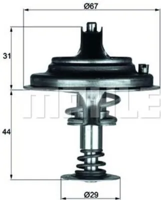 Produktbild von MAHLE Thermostat Kühlmittel 80°C passend für MERCEDES-BENZ Stufenheck (W124) SL (R129) S-Klasse Limousine (W126) G-Klasse SUV (W463) SL (R107)