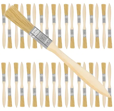 Produktbild von Kurtzy 12,7 mm Pinsel Set Maler Pinselset (36er Pack) - Profi Pinsel zum Streichen mit Holzgriff, Lasieren, Lackieren, Kleben und Basteln -
