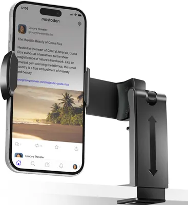 Produktbild von Multifunktionale Smartphone-Halterung 360° drehbar Universell für Büro und Auto