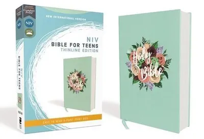 Produktbild von Niv, Bible for Teens, Thinline Edition, Cloth Over Board, Floral, Red Letter Edition, Comfort Print