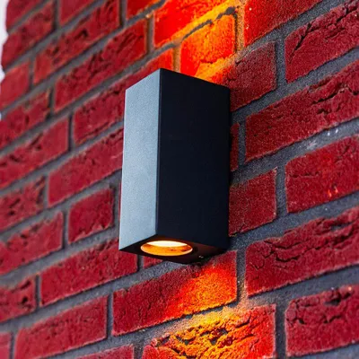 Produktbild von hoftronic LED-Wandleuchte Selma 7W IP65 dimmbar Anthrazit Up & Down Light