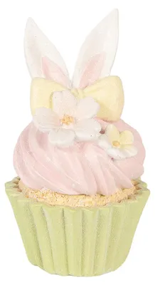 Productafbeelding van Clayre & Eef Decoratiefiguur Taart Ø 7x13 cm Roze, kunststof