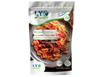 Obrázek produktu pro Rajská omáčka s těstovinami a hovězím masem