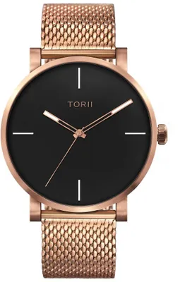 Produktbild von Herrenuhr TORII R45RG.B4 in klassischem Roségold zum Schwimmen.