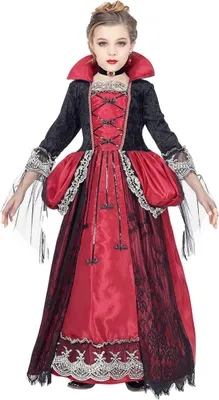 Produktbild von Vampirkönigin - Halloween Kostüm Kinder Mädchen Kindergröße: 146-158