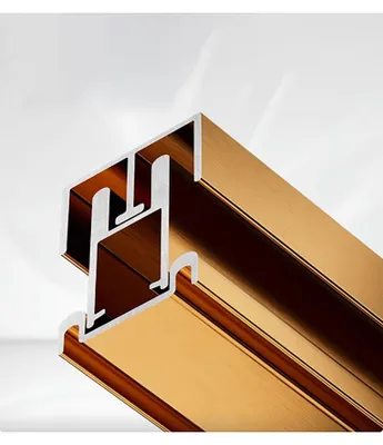 Image de Rails coulissants en aluminium pour portes en verre