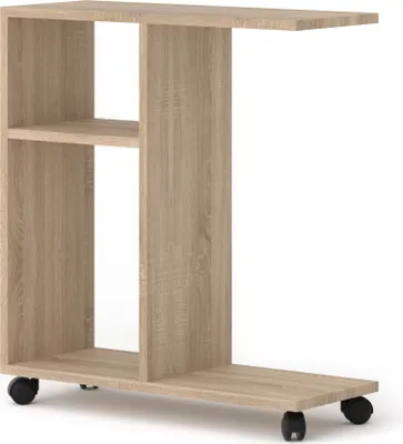 Obrázek produktu pro Organizér na konferenční stolek TRASCO 1 na kolečkách 60 cm Noční stolek Konzole Pohovka Polička Dub Sonoma