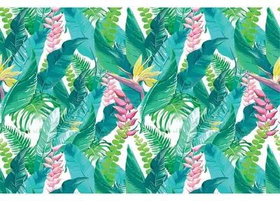 Produktbild von Tumaraa Möbelaufkleber im Tropenstil, 60 x 90 cm