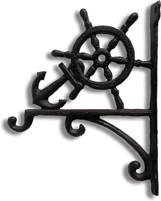 Produktbild von Hakenkonsole aus Metall mit Steuerrad