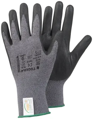 Produktbild von Ejendals TEGERA 873, Werkstatthandschuhe, Schwarz, Grau, Erwachsener, Erwachsener, Ölbeständig, Kratzresistent, Elasthan, Nitrilschaum, Nylon