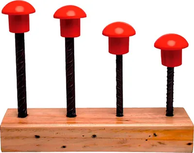 Produktbild von Betonschutzkappe Typ Pilz, Beutel mit 100 Stück