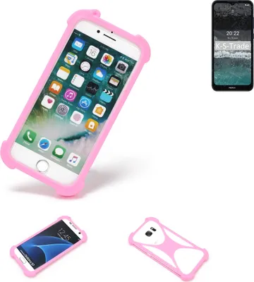 Produktbild von K-S-Trade Handy Hülle kompatibel mit Nokia C21 Schutz Hülle Bumper Silikon Schutz Hülle Cover Case Silikoncase Silikonbumper TPU Softcase