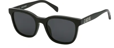 Immagine prodotto di Occhiali da sole unisex Zadig&Voltaire SZV336 0700, colore nero lucido, montatura 52/20, aste 140