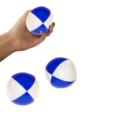 Produktbild von Jonglierbälle 3er-Set, blau/weiß