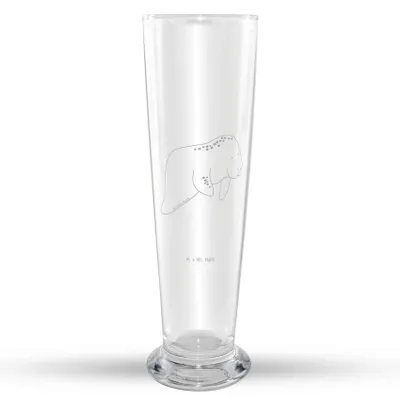 Produktbild von Mr. & Mrs. Panda Bierglas Seekuh Chillen - Transparent - Geschenk, Weißbierglas, Süßigkeiten, Diät, Zucker, Essen, Mr Mrs Weizenglas, Weizenbier Glas, Weizen, Abnehmen