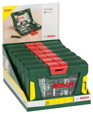 Produktbild von V-Line Box, Bohrer- und Bit-Set, 41-teilig, Winkelschrauber