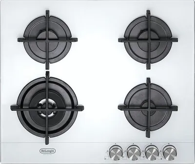 Obrázek produktu pro De'Longhi NSL 460 B Varná deska bílá Vestavná plynová deska 60 cm se 4 hořáky