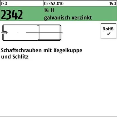 Produktbild von Reyher  Schaftschrauben ISO 2342 14 H M 6x16 Zn (100 Stück)