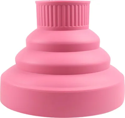 Produktbild von Zusammenklappbarer, rosa Silikon-Haartrockner-Diffusor für Zuhause