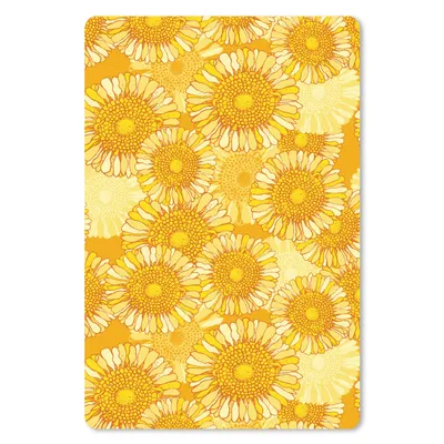 Produktbild von MuchoWow® Mauspad Mousepad Sonnenblume - Sommer - Muster - Blumen 40x60 cm - Mousepads - Maus Mat - Pad - Mausunterlage - Schreibtisch Accesoire