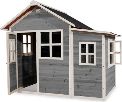 Produktbild von EXIT Loft 150 Holz Spielhaus, Spielhaus für Draußen,Holz, Kinder, Grau