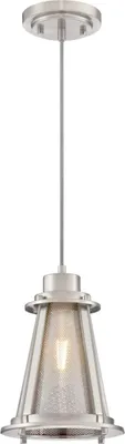 Obrázok produktu pre Westinghouse Beatrix, Pripevnené napevno, Brúsená oceľ, nikel, Vnútorný, 1 žiaroviek, E27, LED