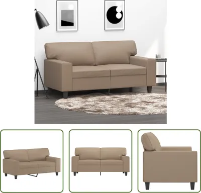 Produktbild von The Living Store 2-Sitzer-Sofa Cappuccino-Braun 120 cm Kunstleder
