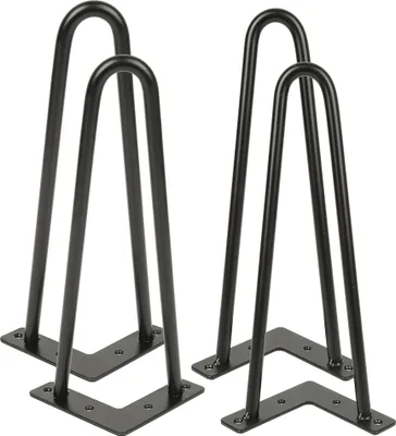 Produktbild von 4x Hairpin Legs Tischbeine Möbelfüße Schreibtisch &Esstischbeine Zubehör DIY -30cm