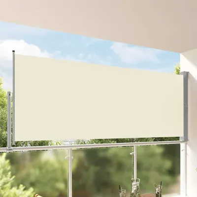 Image de Vidaxl Paravent de jardin Excorable 140x300 cm crème -geläutet