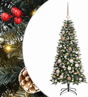 Produktbild von vidaXL Künstlicher Weihnachtsbaum mit 150 LEDs mit Ständer Grün 120 cm