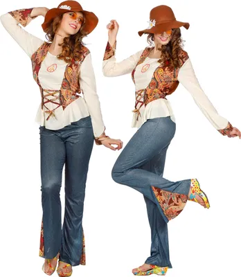 Produktbild von Hippie Dame Peace Jeans Kostuum 36
