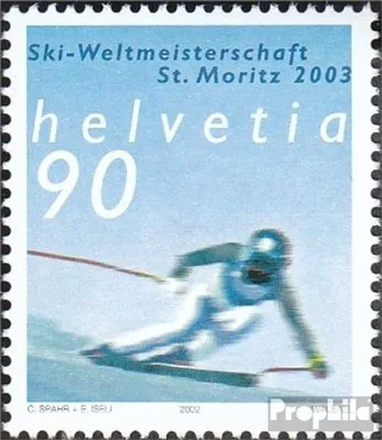 Produktbild von Briefmarken Schweiz 2002 Mi 1816 (kompl.Ausg.) gestempelt Alpine Ski-WM