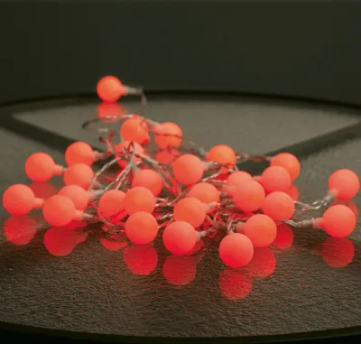 Zdjęcie produktu dla Łańcuch dekoracyjny 50 lampek Led Czerwone BERRY