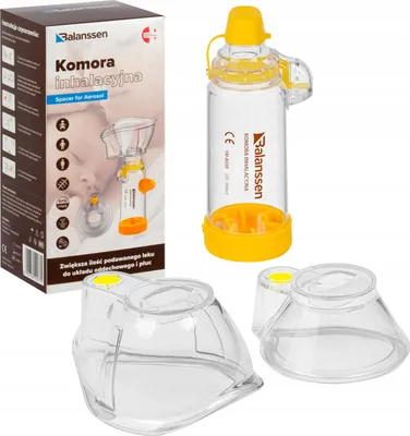 Produktbild von Inhalationskammer Balanssen 2 Masken-Für die ganze Familie, latexfrei YM-A039