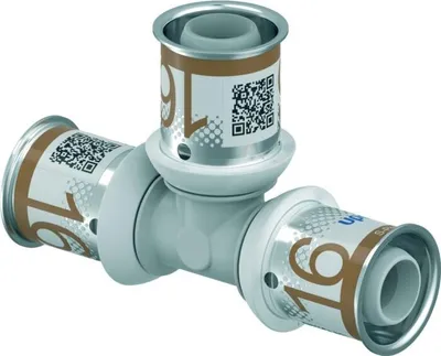 Produktbild von UPONOR S-Press PLUS, T-Stück, PPSU, 16-16-16, 1 Stk.