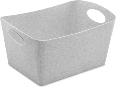 Immagine prodotto di Koziol Boxxx M Aufbewahrungsbox, Aufbewahrungskiste, Aufbewahrungskorb, Korb, Aufbewahrung, Kunststoff, Organic Grey, 3.5 L, 5744670