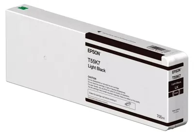 Produktbild von Epson Tintenpatrone UltraChrome HDX/HD light black 700 ml T 55K7