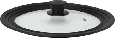 Produktbild von Steuber Universal Glasdeckel für Ø 28/30/32 cm Töpfe und Pfannen, Universaldeckel mit Auslassventil und Silikonrand