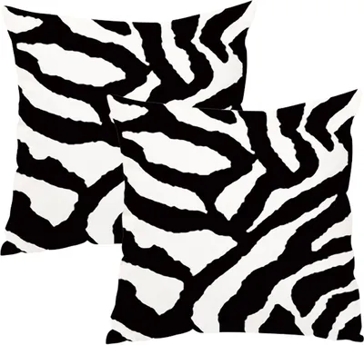 Produktbild von 2er-Pack Kissenbezug, Schöner Leopard, Zebra, Milchkuh, Giraffe, Muster, Tierdruck, Dekorativer Kissenbezug, 45 Cm X 45 Cm, Kissenbezug Für Bettcouch