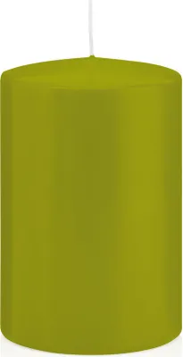 Produktbild von 6 Stumpen Kerzen grün 20 x 9,8 cm (H x D) deutsche Marken Kerzen aus 100% Paraffin Wachs in er RAL Kerzen Qualität
