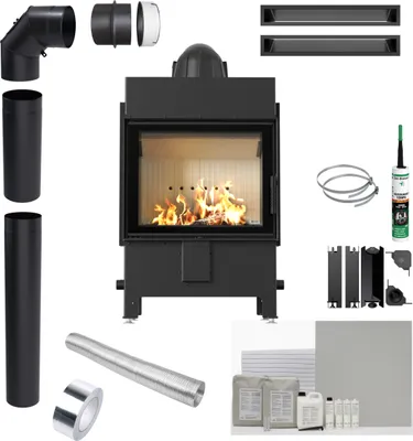 Produktbild von Kamineinsatz KRATKI LUCY 12 kW fi 200 EKO Einbauset