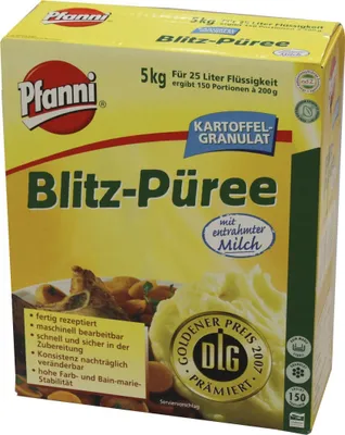 Produktbild von Pfanni Kartoffel Granulat Blitz Püree mit Vollmilch 5 kg 1er Pack