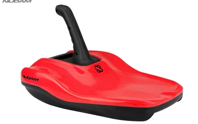 Produktbild von Nijdam Fun Rodel Schlitten mit Griff 54x38x15cm bis 60 kg rot