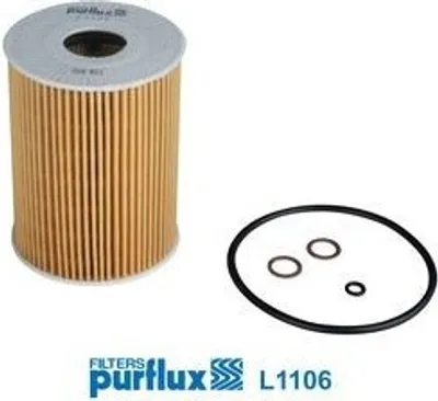Produktbild von Ölfilter PURFLUX L1106 Filtereinsatz für BMW 3 Limousine (E90) 3 Coupe (E92) 3 Cabrio (E93)