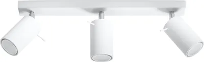 Produktbild von Deckenleuchte RING 3 weiß 3xGU10 10W Stahl 16x6x45cm Sollux Lighting